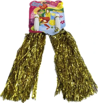 Vagon Ponpon Metalik Altın 2"li 4094