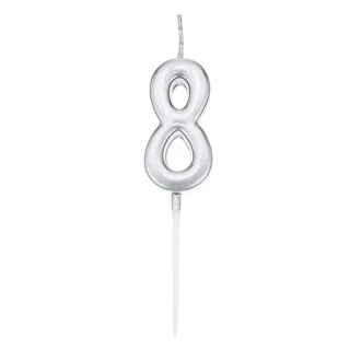 Nedi Çubuklu Mum Gümüş Seri 8 Rmı M155s-8
