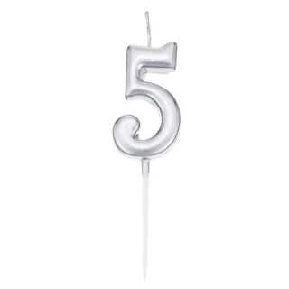 Nedi Çubuklu Mum Gümüş Seri 5 Rmı M155s-5