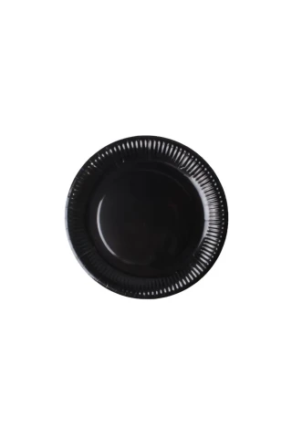 Nedi 22 Cm Karton Tabak 8 Li Düz Siyah 70376\12408