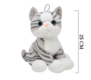 Selay 25 Cm Peluş Sabit Kedi Karma 1164