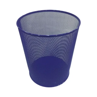 Mas Çöp Kovası Metal Tam Delikli 10 Lt Lacivert 854