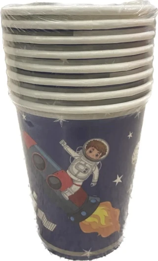 Nedi Karton Bardak 8"li Uzay ve Astronot 52393