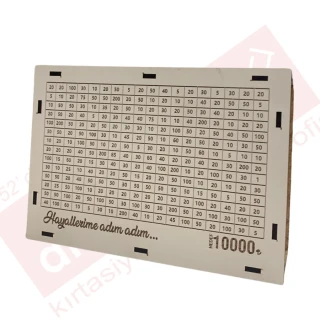 Mdf Ahşap Hedef Kumbara (10000 Tl)