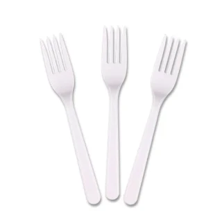 Nedi Plastik Çatal 25"li Beyaz 30098
