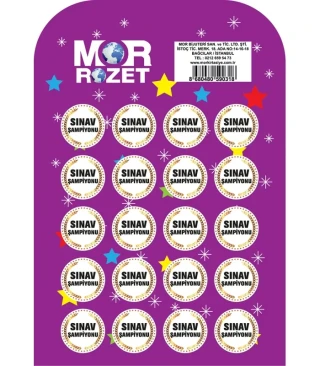 Mor Çanta Rozeti Sınav Şampiyonu