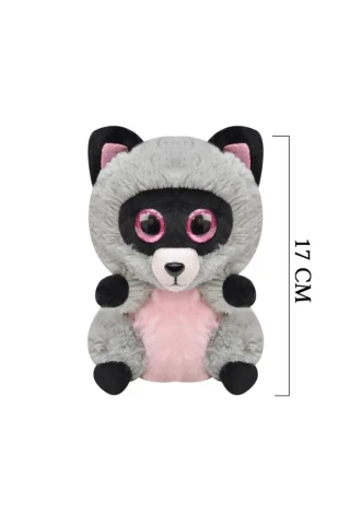 Selay 17 Cm Peluş Rakun Gri 3367