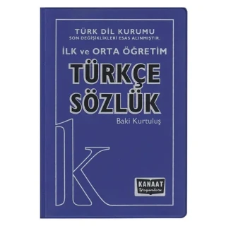 Kanaat Yay.-ilk ve Orta Öğretim Türkçe Sözlük (biala Kapak)