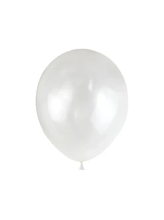 Balloons 12" Metalik Balon 10"lu Beyaz