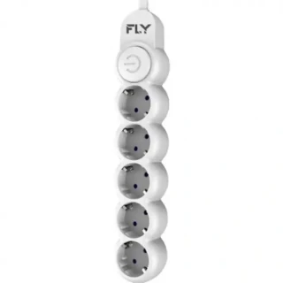Fly 3394-01 Anahtarlı 5li 2 Metre Akım Korumalı Grup Priz