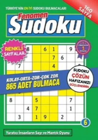 Sudoku Bulmaca Fenomen Seviye 6 - Maxi Yayıncılık