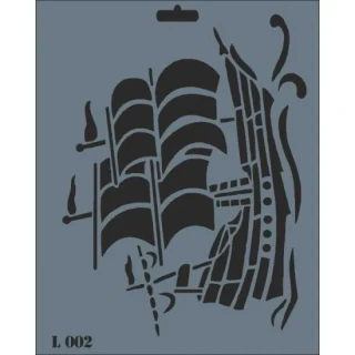 Rich New Seri 25x25 Large Stencil L-002