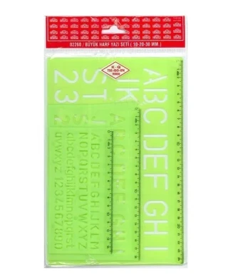 Hatas Teknik Yazı Seti 3'lü (10-20-30 Mm) 02260