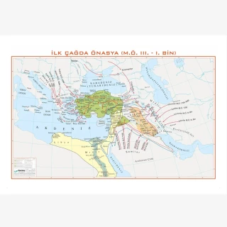 Gürbüz 70x100 İlk Çağda Önasya Haritası
