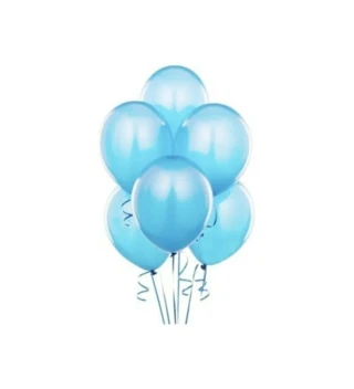 Balloons 12" Düz Renk Balon 10"lu Açık Mavi