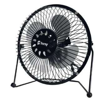 Feny Fn-f87 6" Mini Metal Masaüstü Fan Vantilatör Siyah