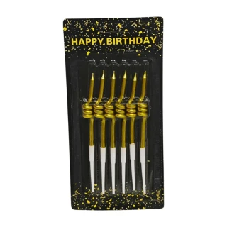 Nedi 11 Cm Burgulu Mum 6 "lı Altın 7163g