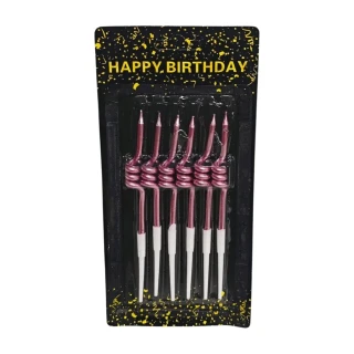Nedi 11 Cm Burgulu Mum 6 "lı Mor 7163pu