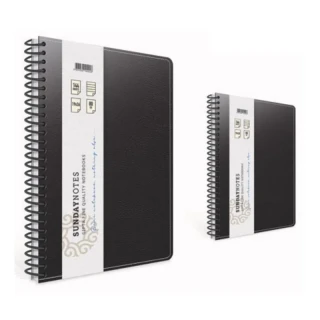Gıpta Sunday Notes A4 Deri Kapak Spiralli Defter Kareli 140 Yp 5045