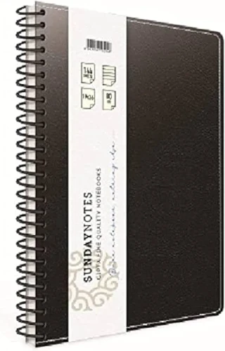 Gıpta Sunday Notes 17x24 Deri Kapak Spiralli Defter Çizgili 140 Yp 5041