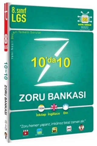 Tonguç Yay.- 8.sınıf Lgs 10'da 10 Zoru Bankası İnkılap-ingilizce-din