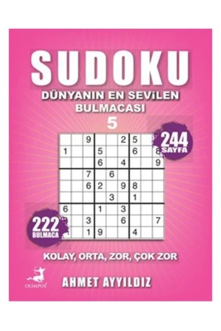 Sudoku Dünyanın En Sevilen Bulmacası 5 - Olimpos Yayınları