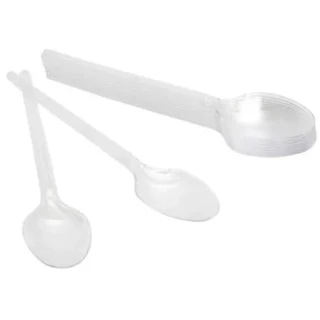 Unıversal Plastik Kaşık Şeffaf 10"lu