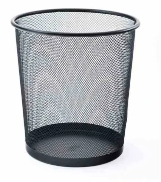 Mas Çöp Kovası Metal Tam Delikli 10 Lt Siyah 854