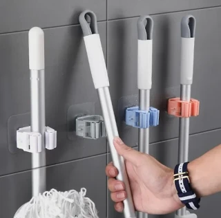 Yapışkanlı Mop Tutucu Seti 4 Adet