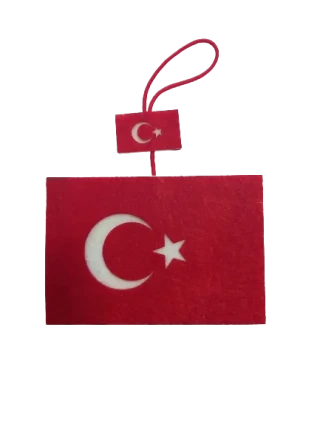 Vatan Keçe Türk Bayrağı Köşeli Vt1062
