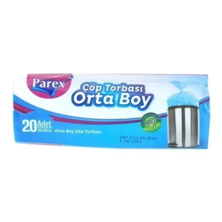 Parex 55x60 Cm Güçlü Çöp Poşeti Orta Boy 15"li 1909367