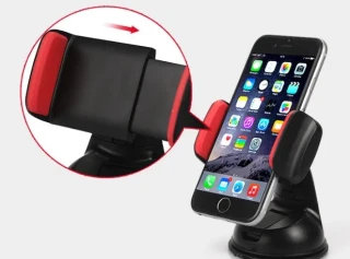 Araç İçi Torpido ve Cam Vakumlu Kısa Boy Telefon Tutucu