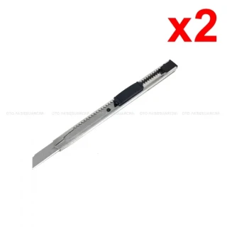 Metal Dar Maket Bıçağı İnce Falçata 9mm 2 Adet