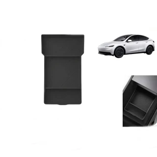 Tesla Model Y Juniper 2025+ Uyumlu Orta Konsol Düzenleyici Raf Saklama Kutusu Siyah