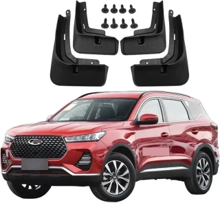 Tiggo 7 Pro Uyumlu Paçalık Tozluk Çamurluk Ön Arka Takım Siyah