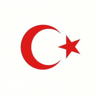 Türk Bayrağı Oto Sticker Kırmızı 23x17 cm