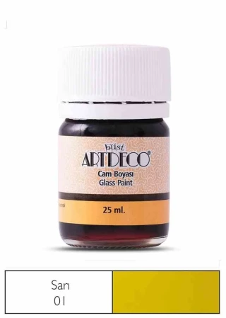 Artdeco 25 Ml Öğrenci Tipi Cam Boya Sarı 110a-01