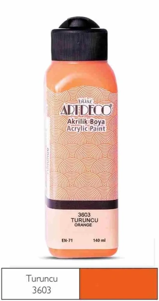 Artdeco 140 Ml Akrilik Boya Turuncu 70r-3603
