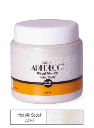 Artdeco 2220 Simli Rölyef Macunu Sedef 220 Ml