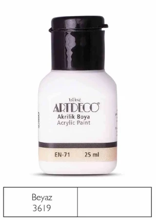 Artdeco 25 Ml Akrilik Boya Beyaz 70a-3619