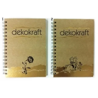 Keskin Color Dekokraft A6 Sert Kapak Spiralli Bloknot Kareli 80 Yp 144202-99