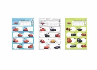 Keskin Color Cars Okul Etiketi Ders Programlı 3 Lü 220130-33
