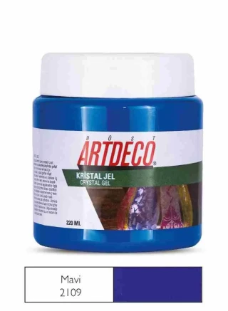 Artdeco 220 Ml Kristal Jel Ahşap Boya Mavi 2109