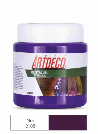 Artdeco 220 Ml Kristal Jel Ahşap Boya Mor 2108