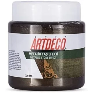 Artdeco 220 Ml Taş Efekti Rölyef Pasta Metalik Kahverengi