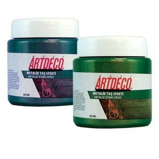 Artdeco 220 Ml Taş Efekti Rölyef Pasta Metalik Yeşil 2021