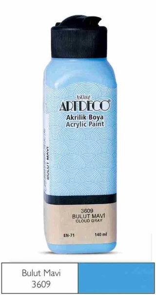 Artdeco 140 Ml Akrilik Boya Bulut Mavisi 70r-3609