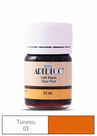 Artdeco 25 Ml Öğrenci Tipi Cam Boya 03 Turuncu