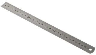 Kraf 30 Cm Çelik Cetvel İnç Ölçülü 530g