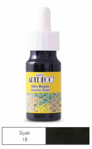 Artdeco 30 Ml Ebru Boyası 16b-18 Siyah